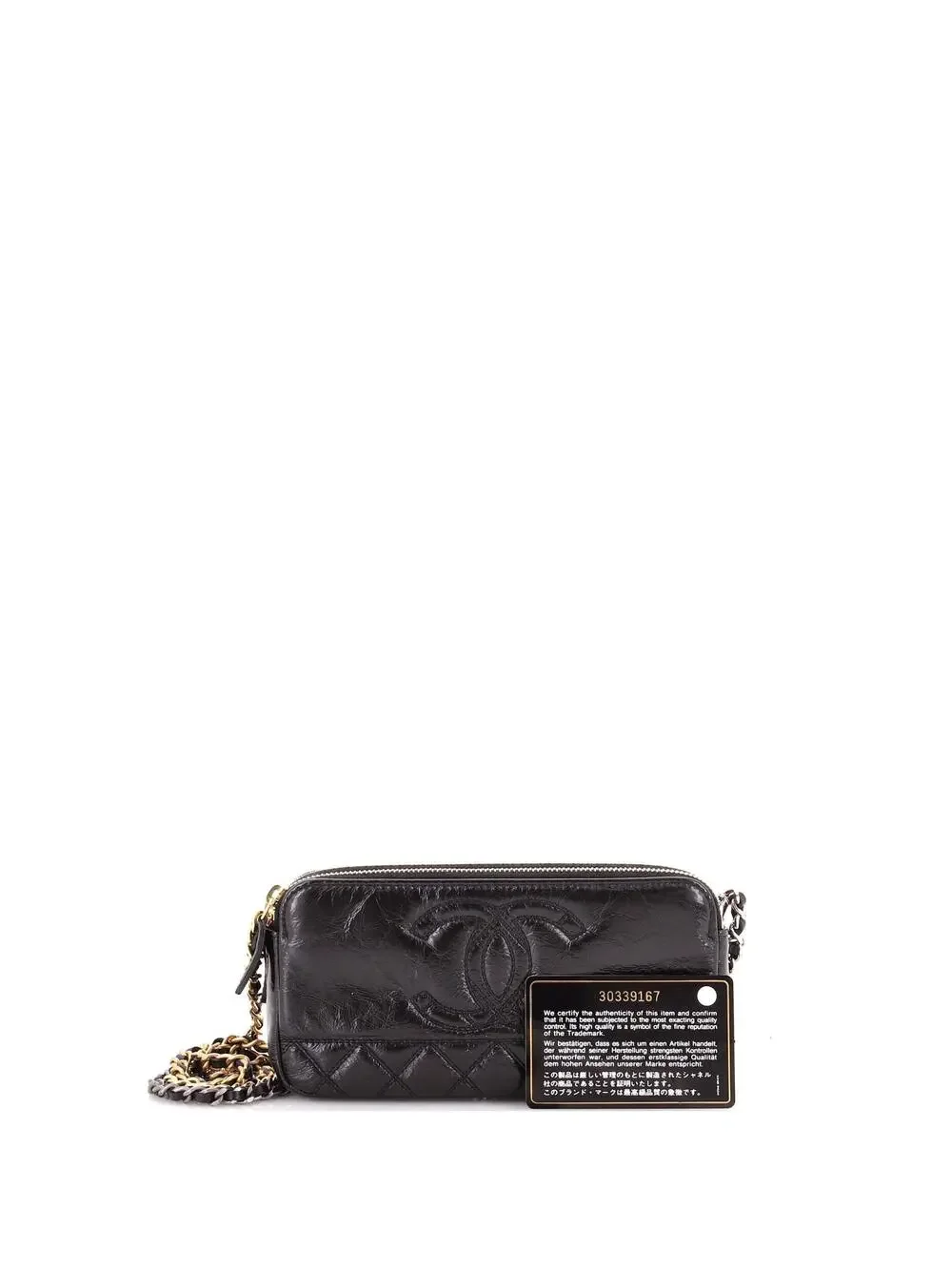 Chanel Cc Double Zip Clutch With Chain #343066C26B